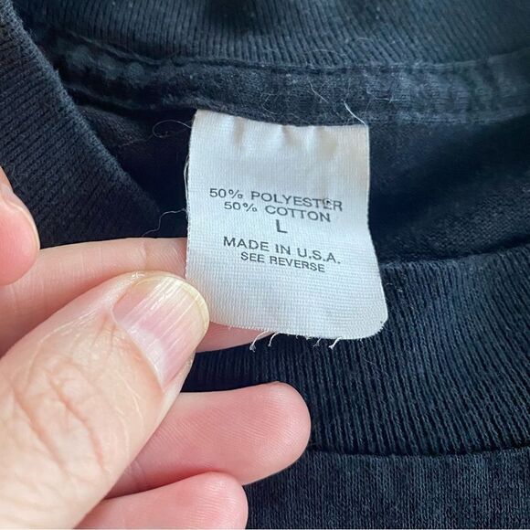 Vintage 40th Bday Shirt Black Large Single Stitch - Picture 3 of 5